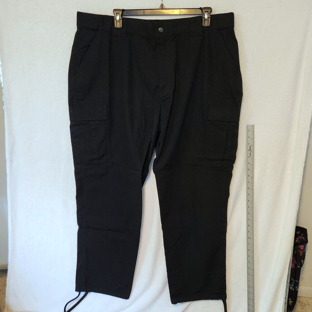5.11 Tactical Men's 3X 44x32 Black Lgtweight TDU RipStop Cargo Work Pants 74003
